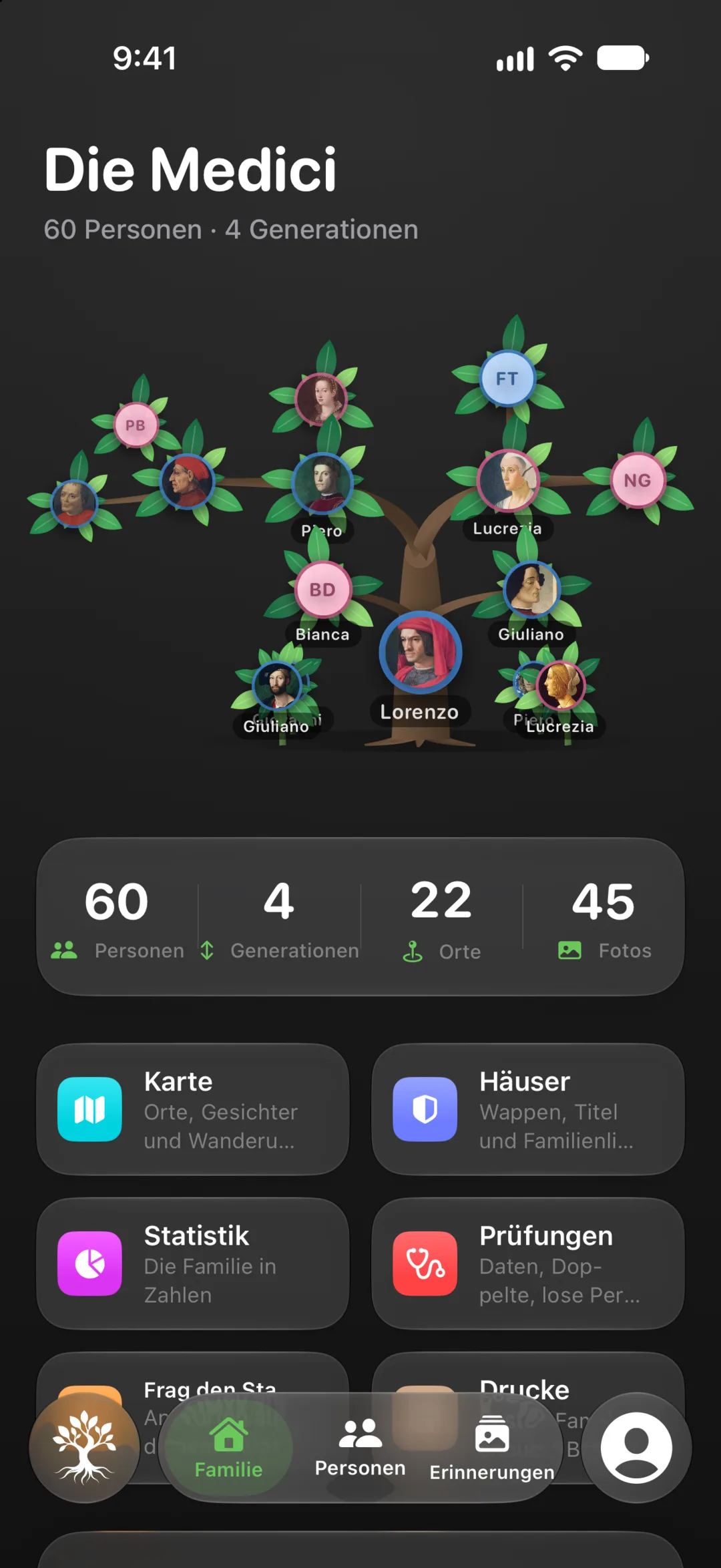 Albera — Von dir zu deinen Eltern und Großeltern