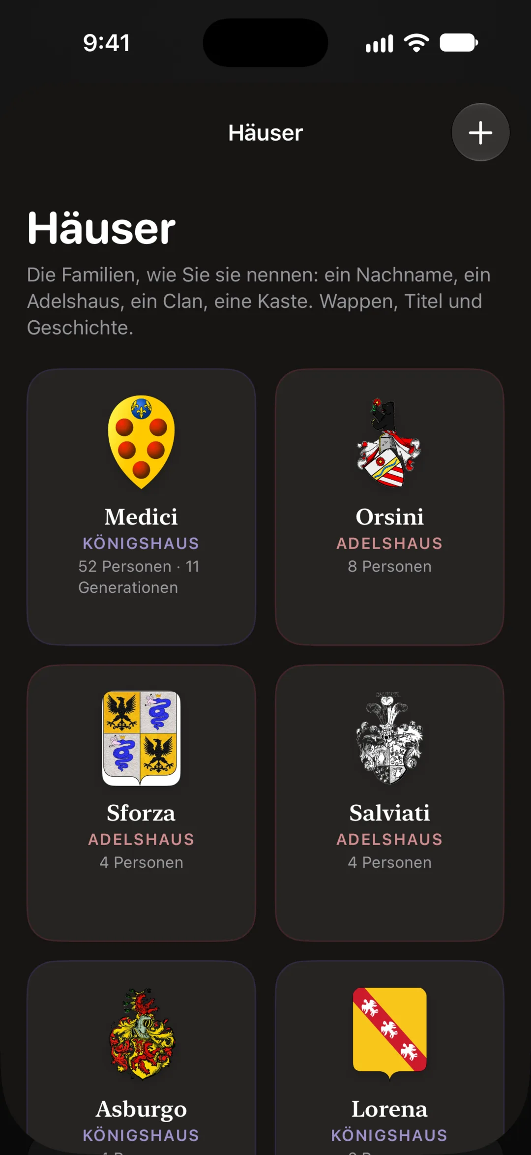 Albera — Jedes Haus mit seinem Wappen
