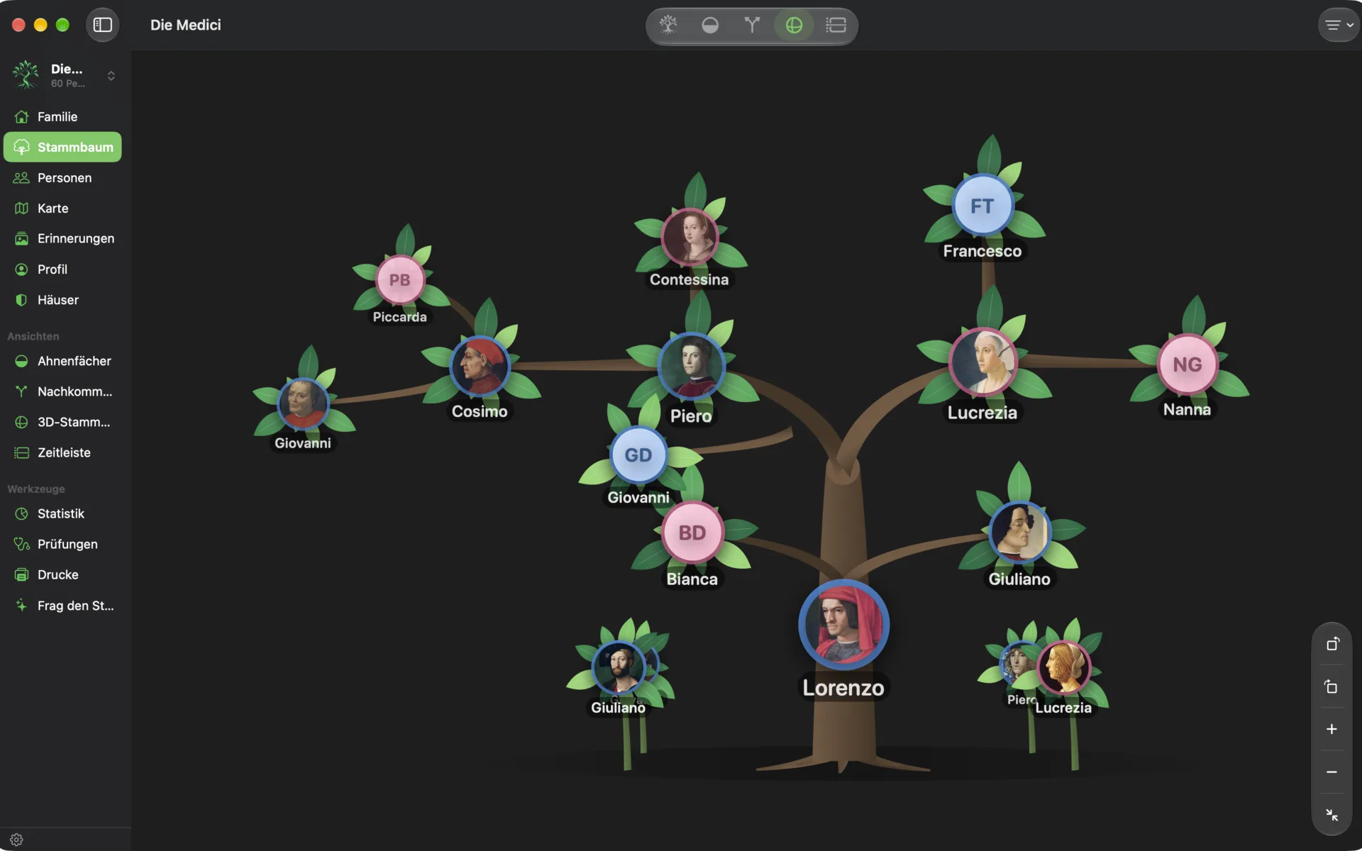 Mac — Der lebendige Baum auf dem großen Mac-Bildschirm