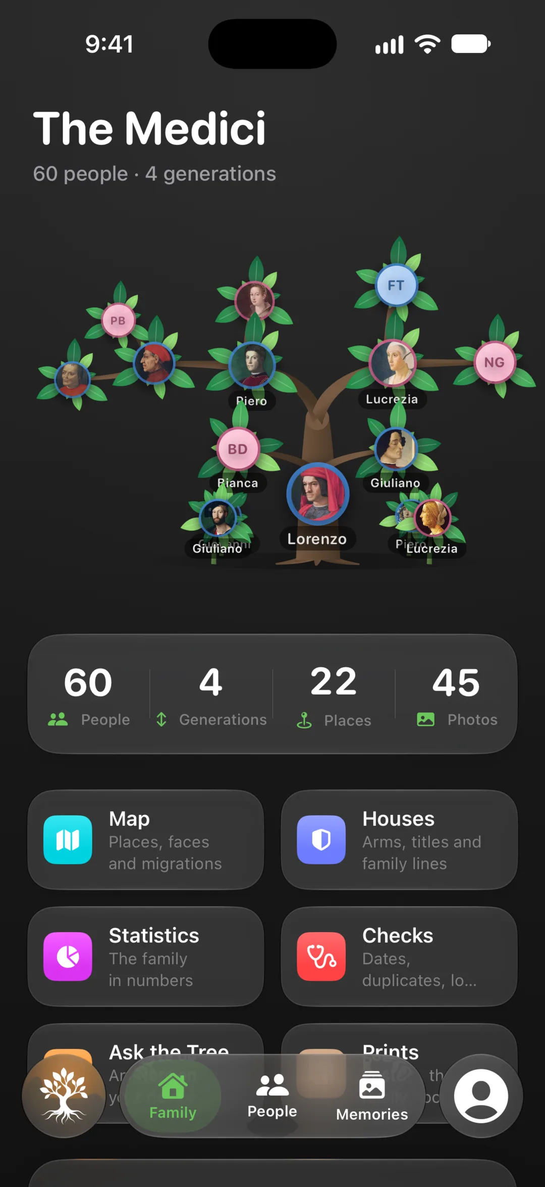 Albera — From you, to your parents, to your grandparents