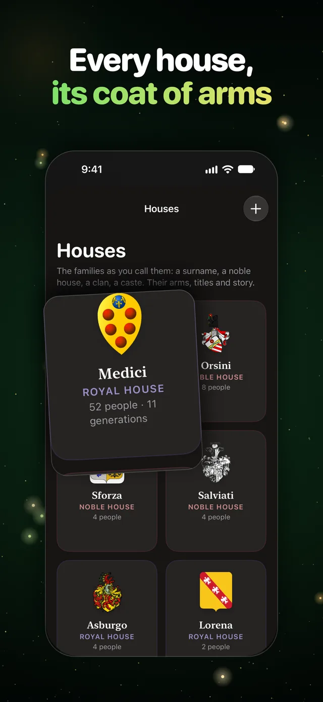 Every house, its coat of arms