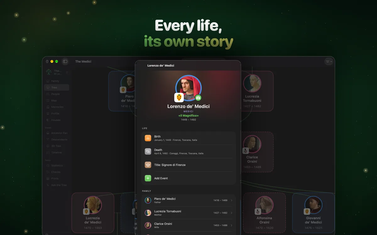 Every life, its own story