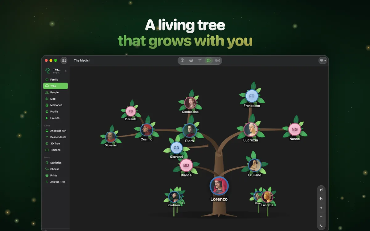 A living tree that grows with you
