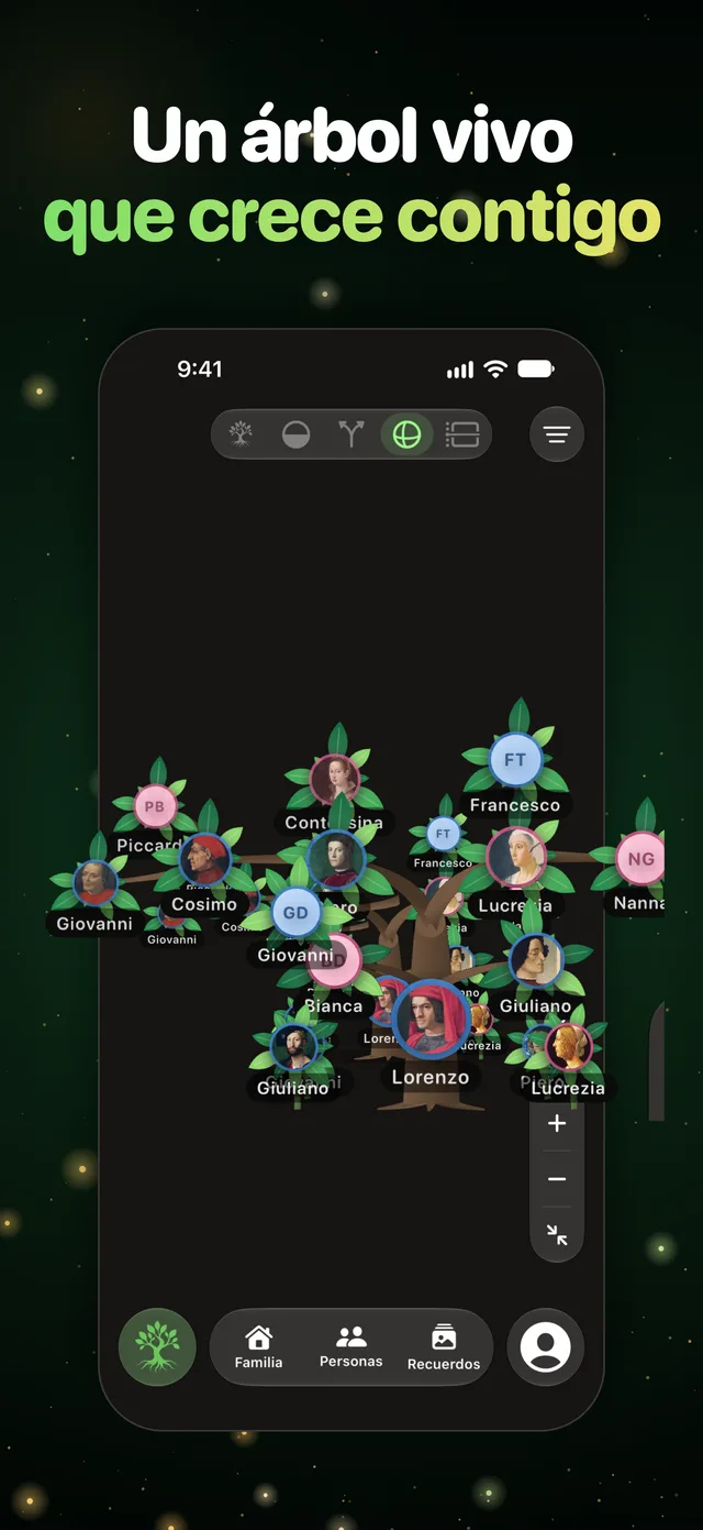 Un árbol vivo que crece contigo