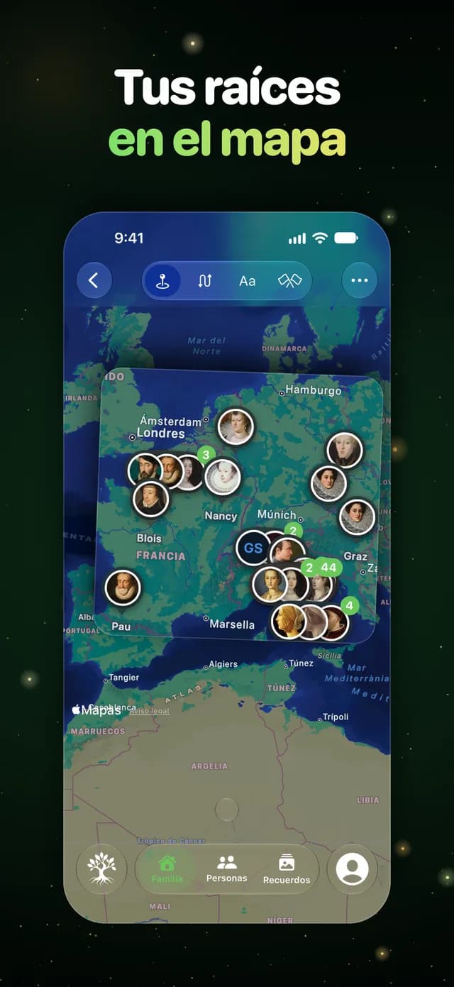 Tus raíces en el mapa