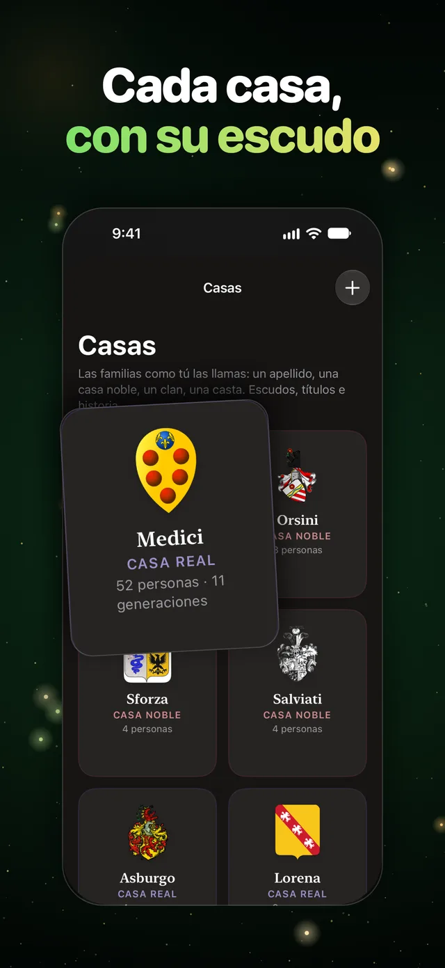 Cada casa, con su escudo