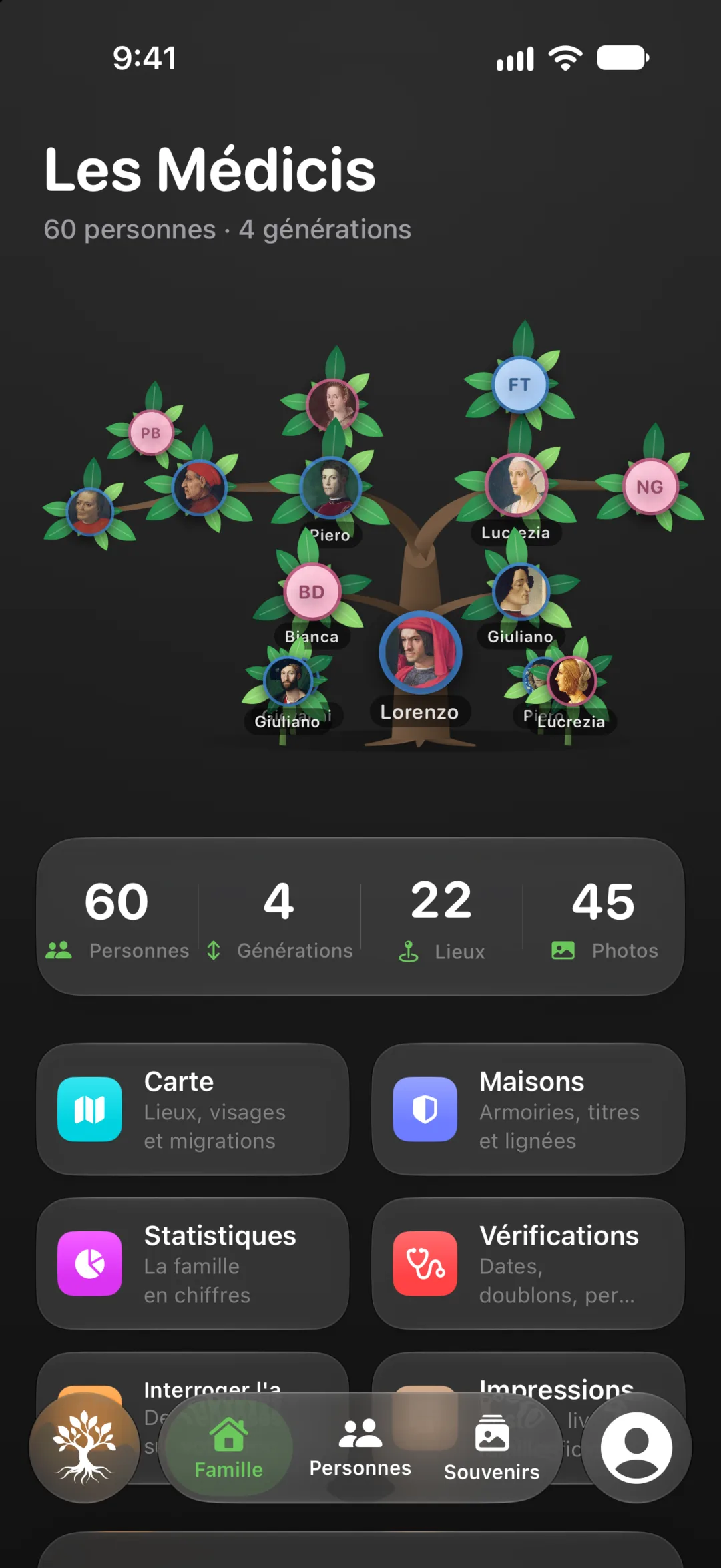 Albera — De vous à vos parents, puis à vos grands-parents