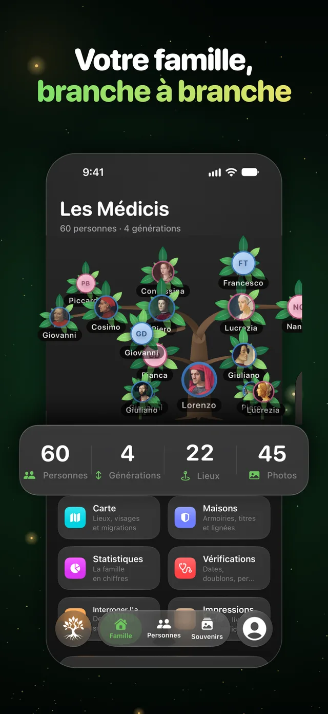 Votre famille, branche à branche