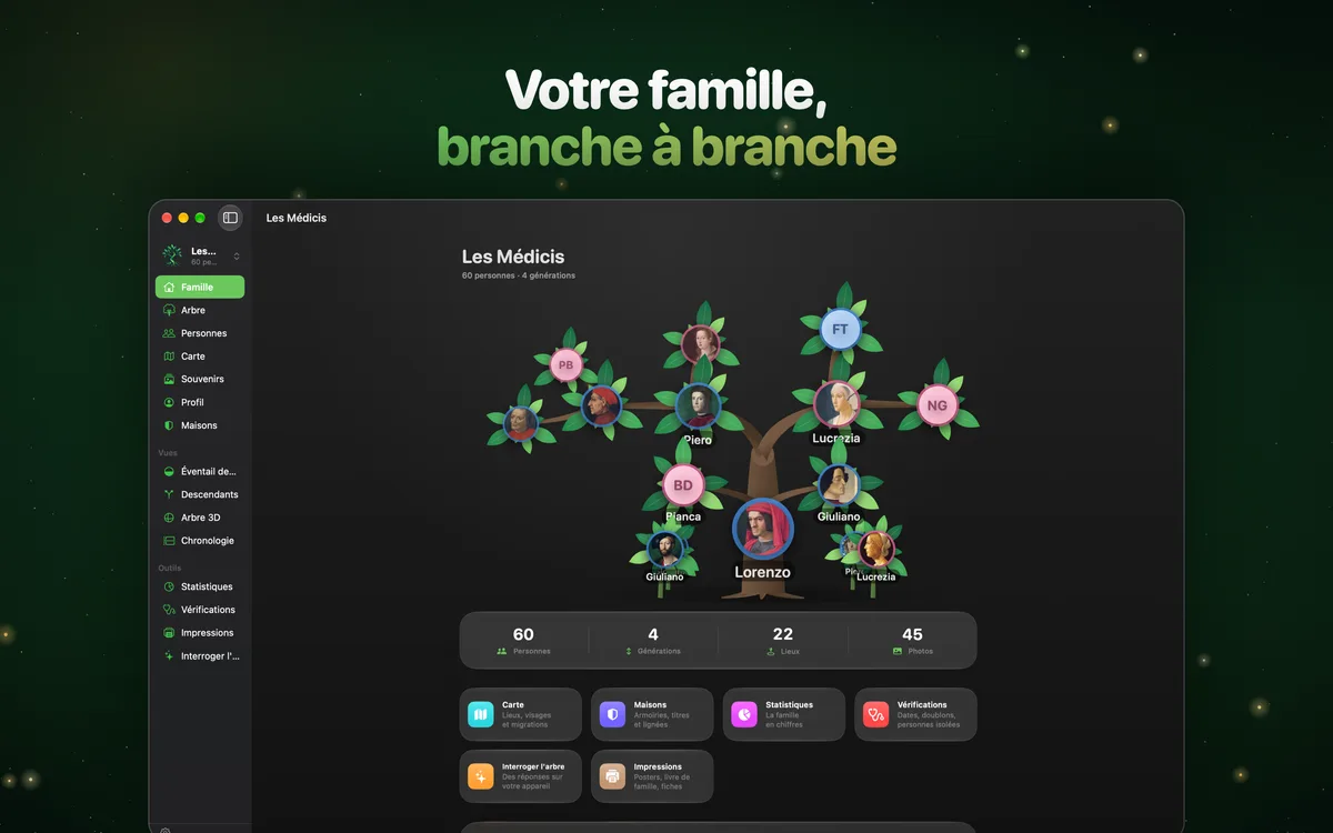 Votre famille, branche à branche
