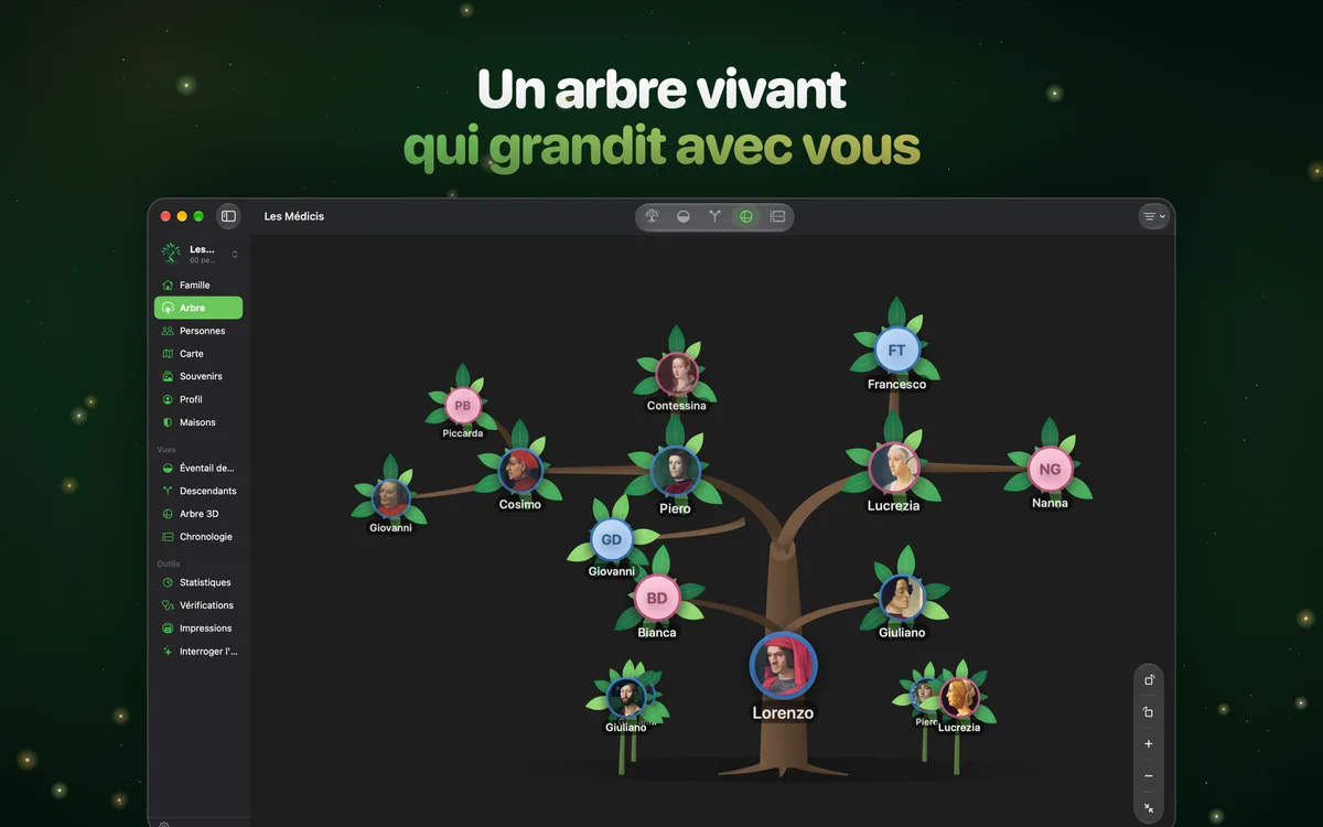 Un arbre vivant qui grandit avec vous