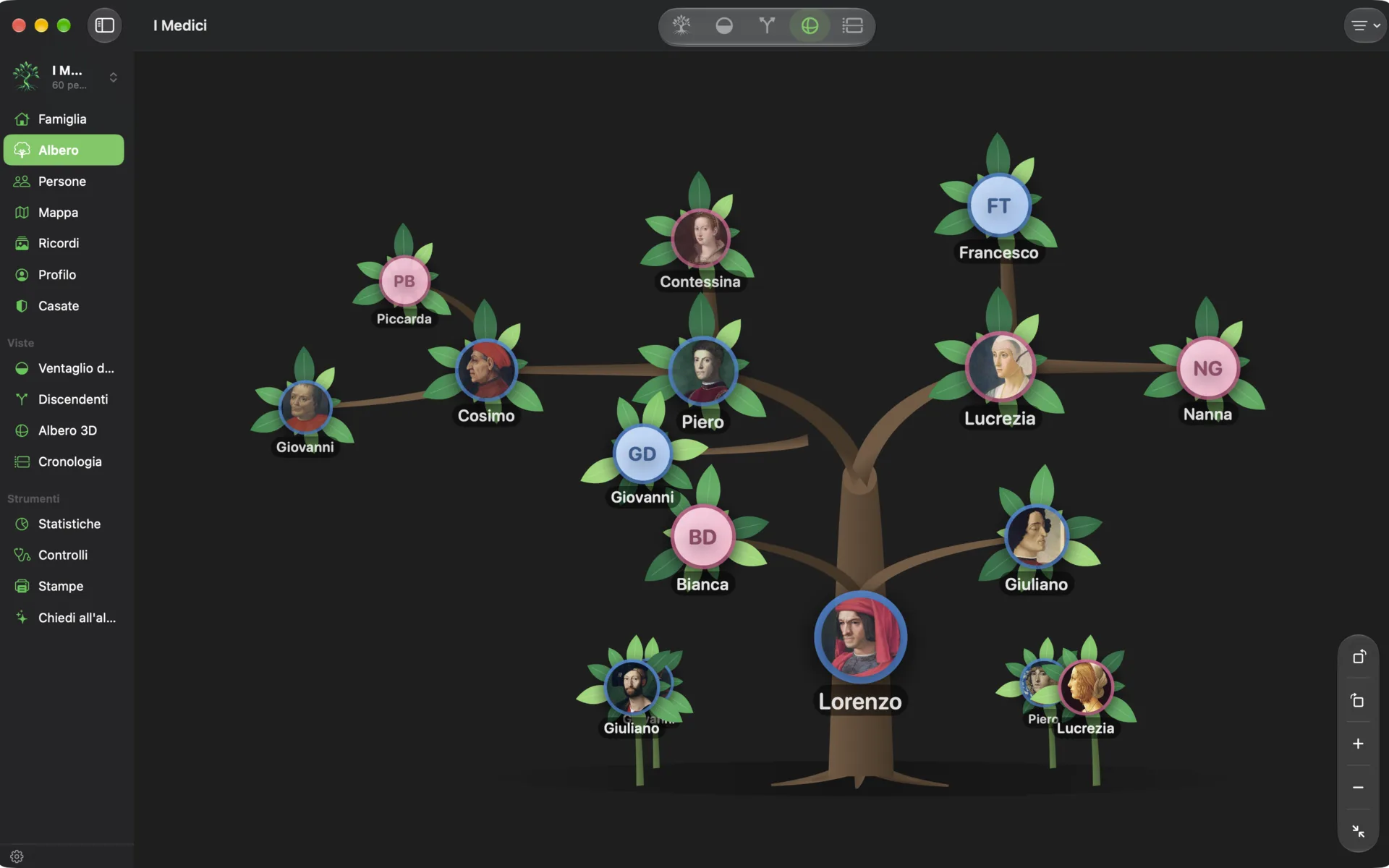 Mac — L’albero vivo sullo schermo grande del Mac