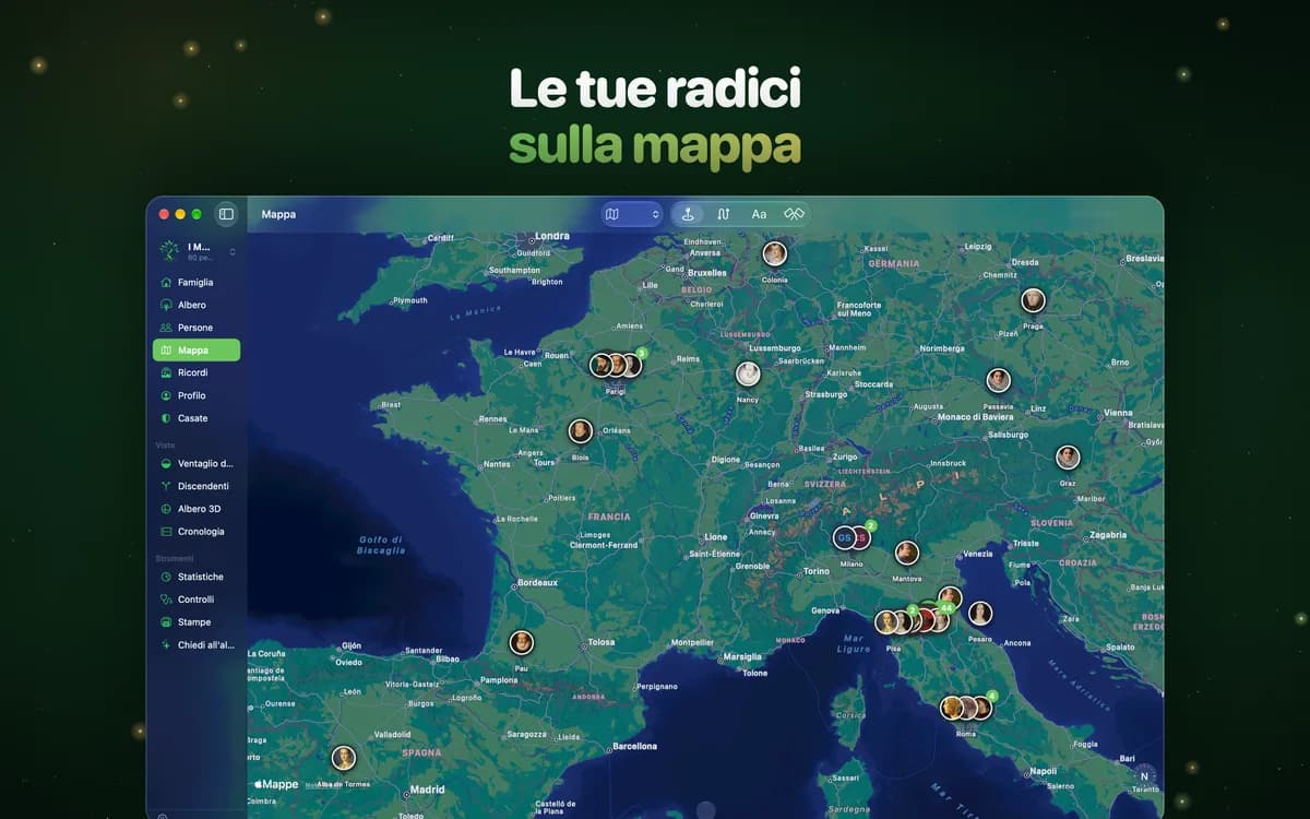 Le tue radici sulla mappa