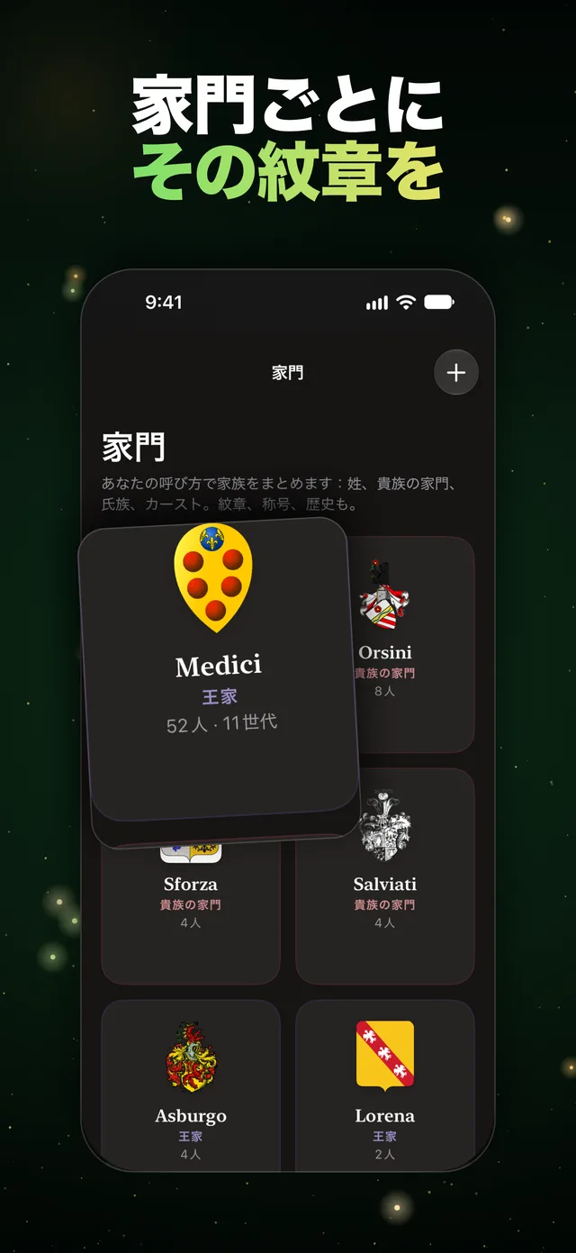 家門ごとにその紋章を