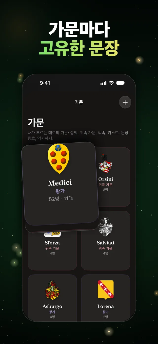 가문마다 고유한 문장
