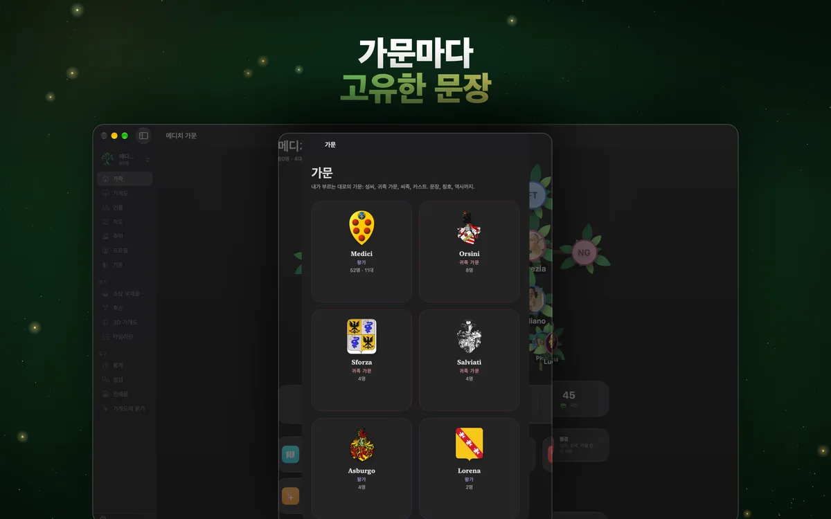 가문마다 고유한 문장