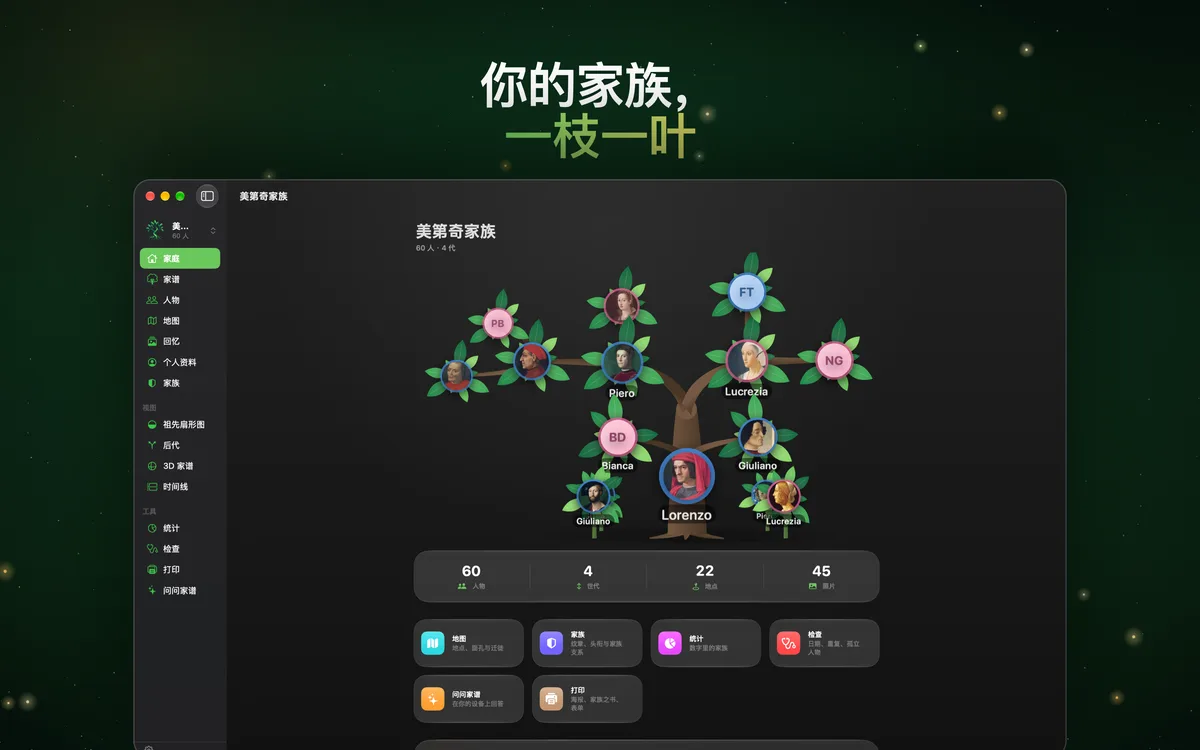 你的家族,一枝一叶