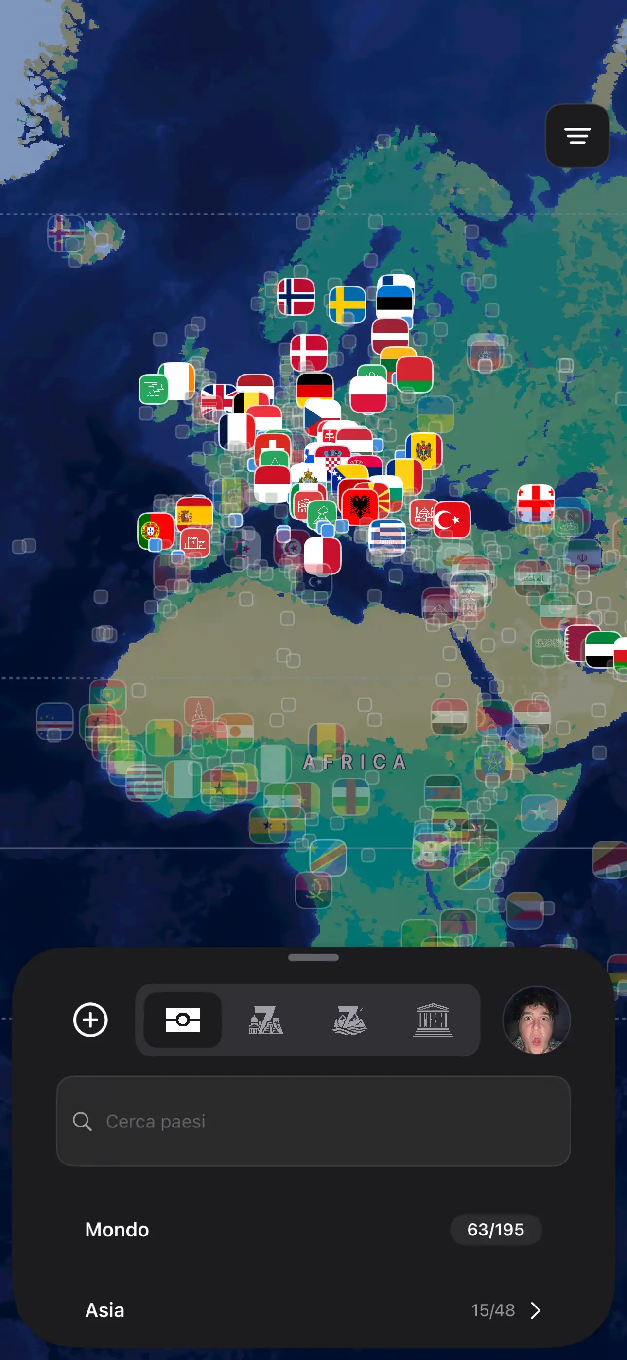Globetrail — La tua mappa personale del mondo